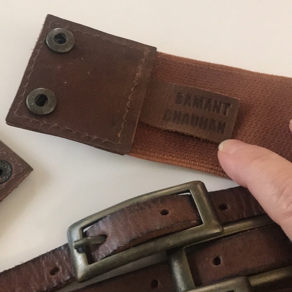 Samant Chauhan Anthropologie Stretch Leather Belt - SIZE SMALL - Picture 5 of 7